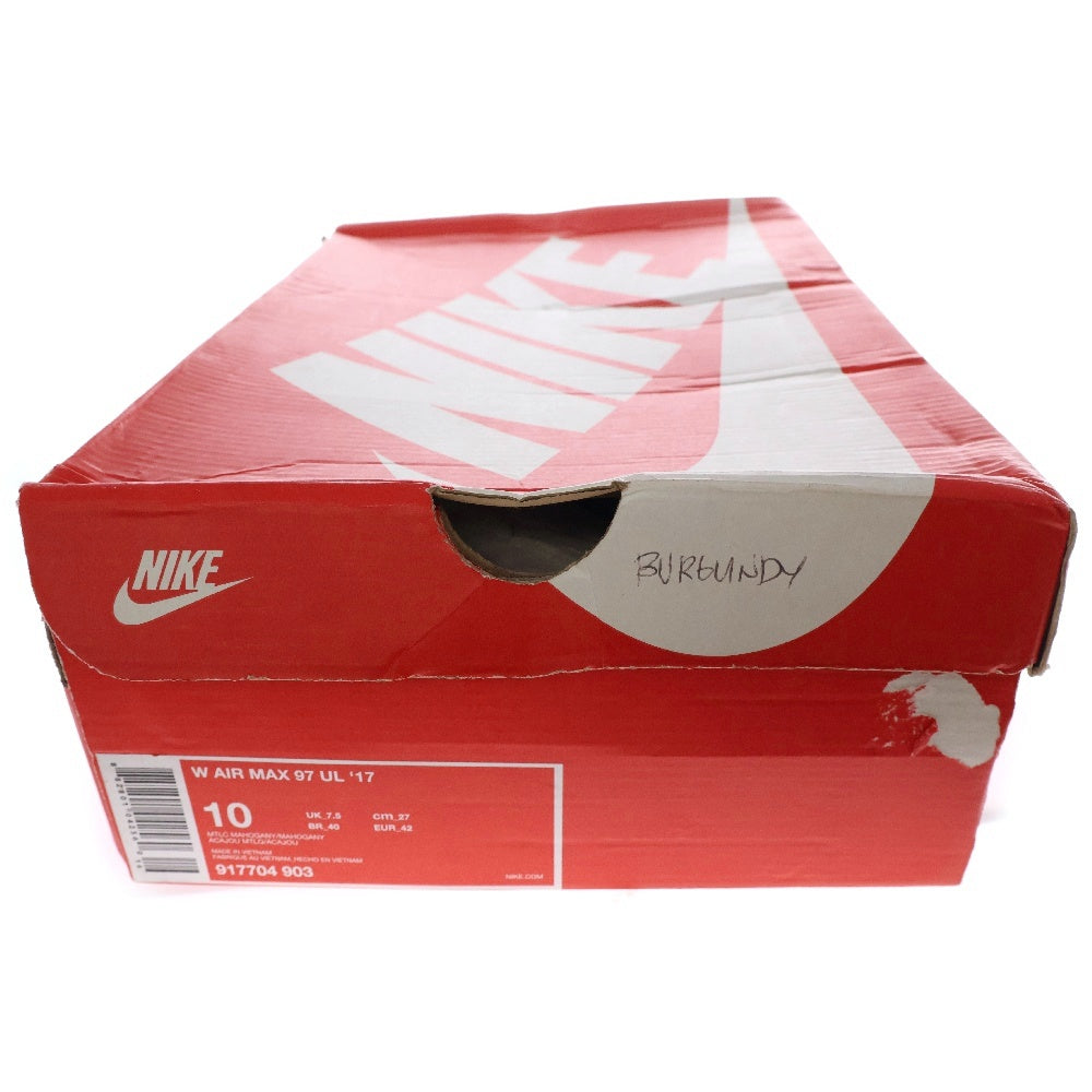 NIKE(ナイキ) W AIRMAX 97 UL'17 917704-903 ウィメンズ エアマックス97 ローカットスニーカー US10/27cm バーガンディ