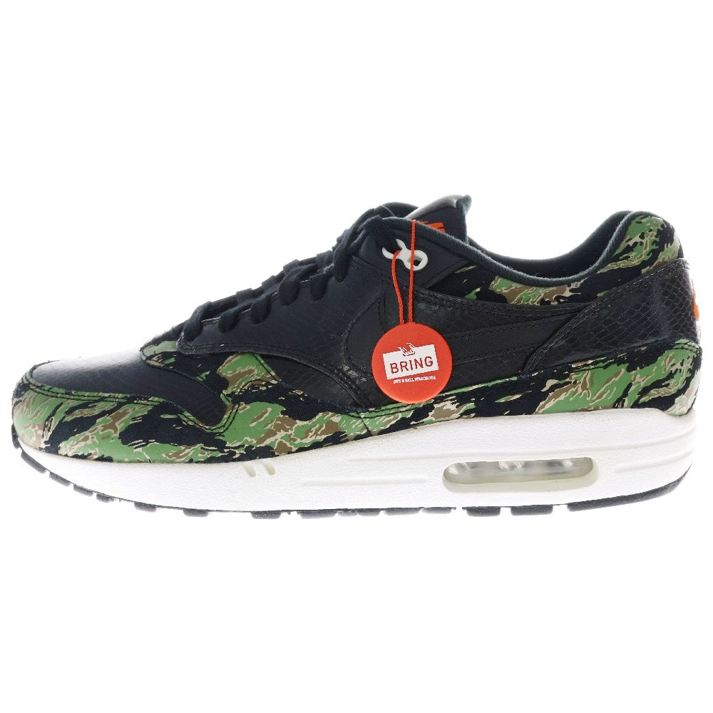 NIKE(ナイキ) 13年製 AIR MAX1 PREMIUM atomos TIGER CAMO 512033-003 アトモス エアマックス1 タイガーカモ ローカットスニーカー US10/28cm グリーン/ブラック