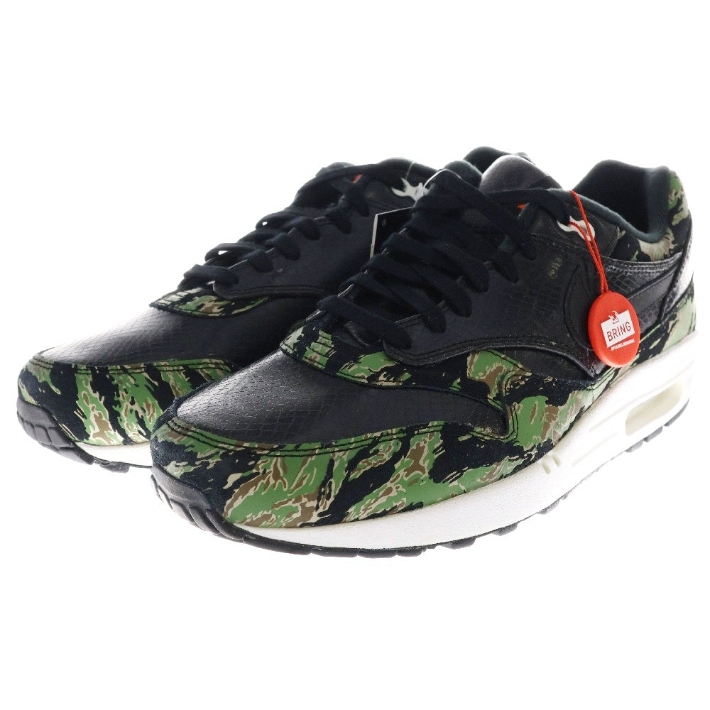 NIKE(ナイキ) 13年製 AIR MAX1 PREMIUM atomos TIGER CAMO 512033-003 アトモス エアマックス1 タイガーカモ ローカットスニーカー US10/28cm グリーン/ブラック