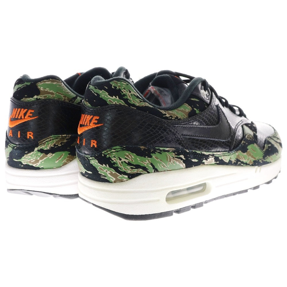 NIKE(ナイキ) 13年製 AIR MAX1 PREMIUM atomos TIGER CAMO 512033-003 アトモス エアマックス1 タイガーカモ ローカットスニーカー US10/28cm グリーン/ブラック