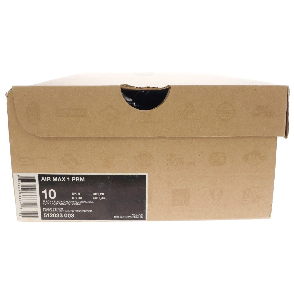 NIKE(ナイキ) 13年製 AIR MAX1 PREMIUM atomos TIGER CAMO 512033-003 アトモス エアマックス1 タイガーカモ ローカットスニーカー US10/28cm グリーン/ブラック