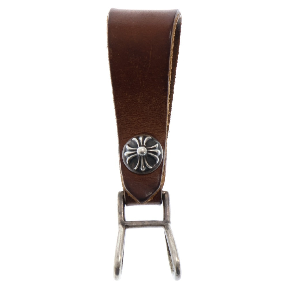 CHROME HEARTS(クロムハーツ) BELT LOOP ベルトループ クロスボタン ブラウン