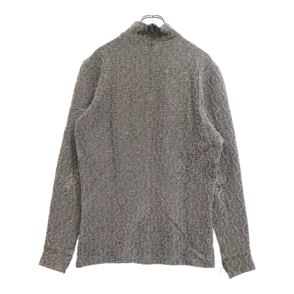 CASABLANCA(カサブランカ) LUREX CASA JERSEY ラメ総柄 ハイネックカットソー 長袖Tシャツ JTP-005