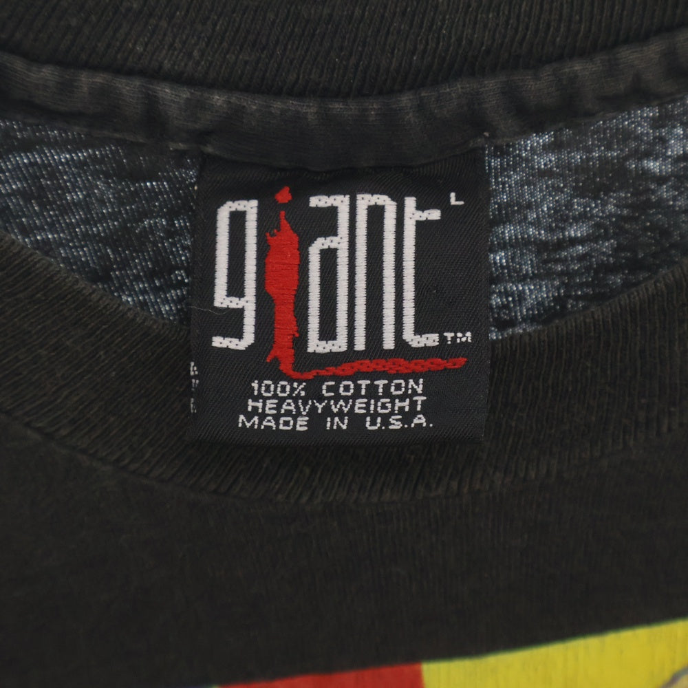 VINTAGE(ヴィンテージ) 90's RED HOT CHILI PEPPERS 1993 THERMOGRAPHY GIANT レッドホットチリペッパーズ サーモグラフィー プリント半袖Tシャツ カットソー ブラック