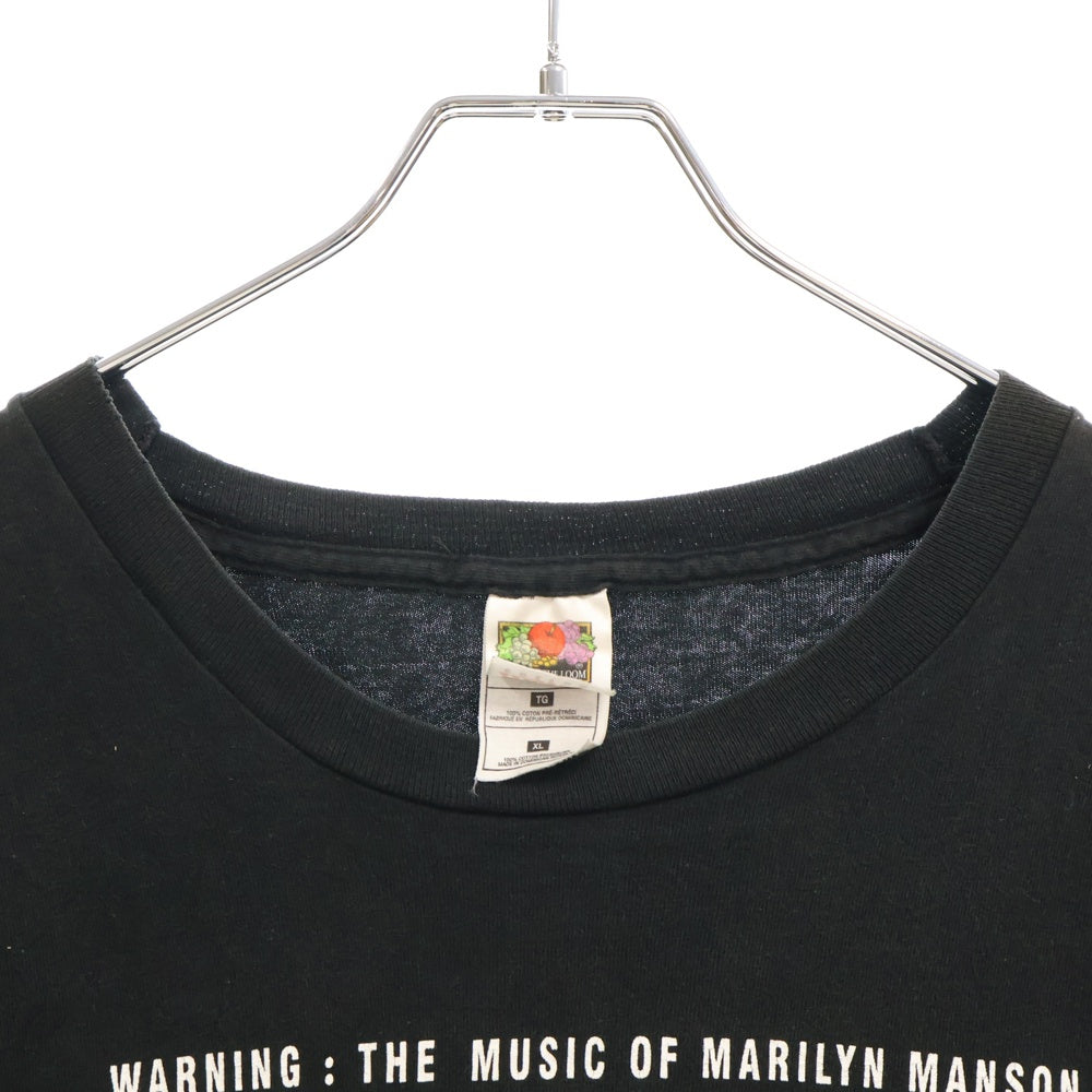 VINTAGE(ヴィンテージ) 90'S MARILYN MANSON KILL GOD KILL YUR MOM & DAD KILL YOUSELF FRUIT OF THE LOOM マリリンマンソン プリント 半袖Tシャツ カットソー ブラック