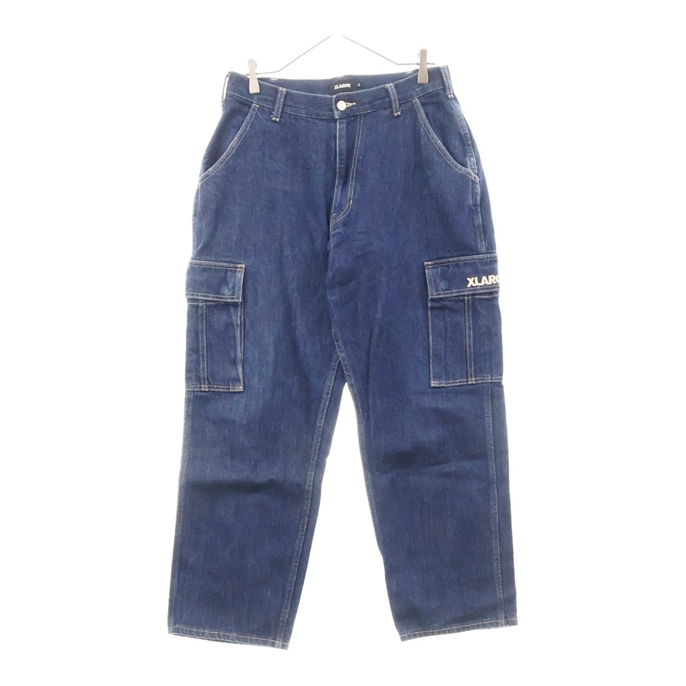 X-LARGE(エクストララージ) DENIM 6POCKET PANTS デニムカーゴパンツ インディゴ 101204031010