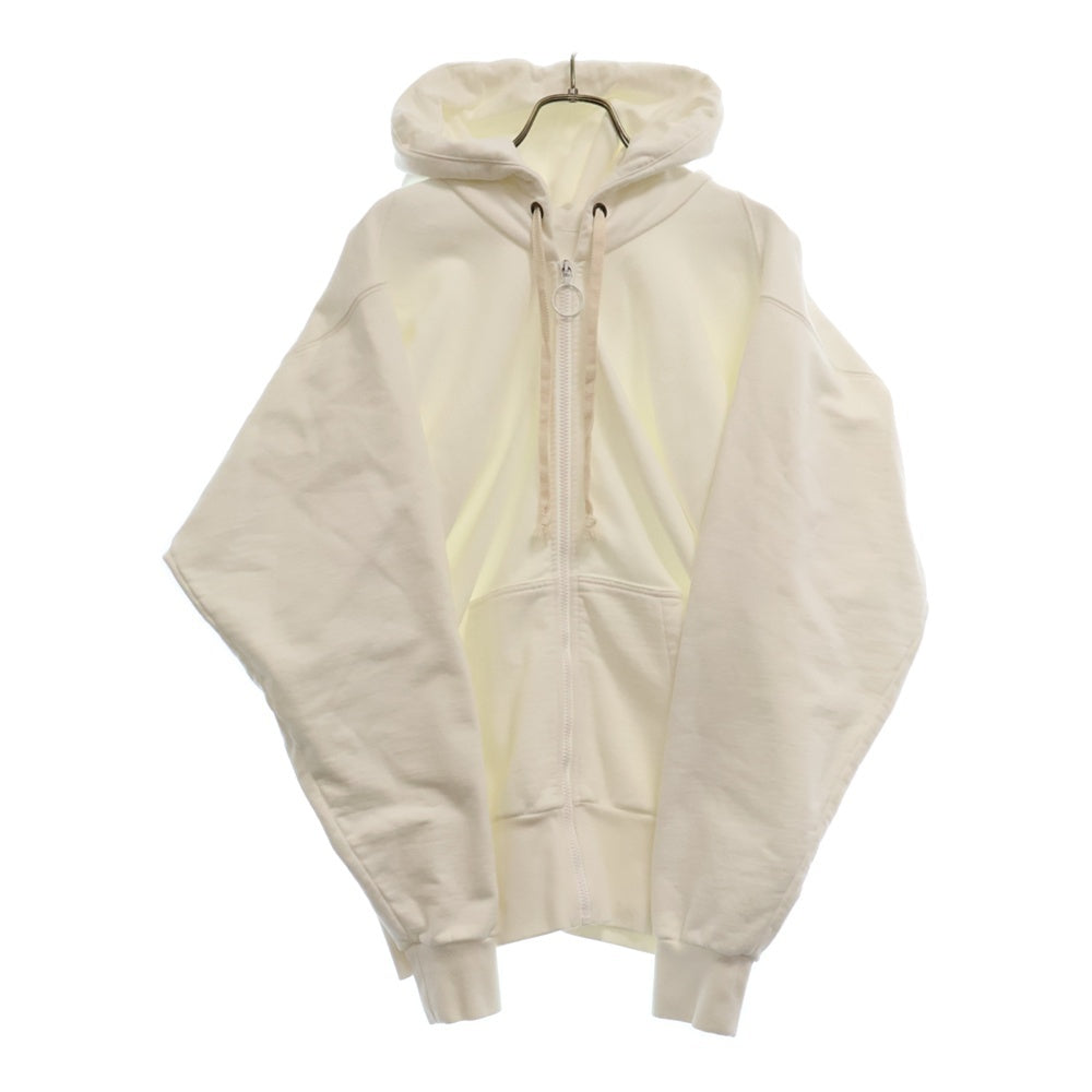 Maison Margiela(メゾンマルジェラ) 21SS Zip Up Hoodie S30HG0026 S25505 ギャザー変形 ジップアップパーカー フーディ ホワイト