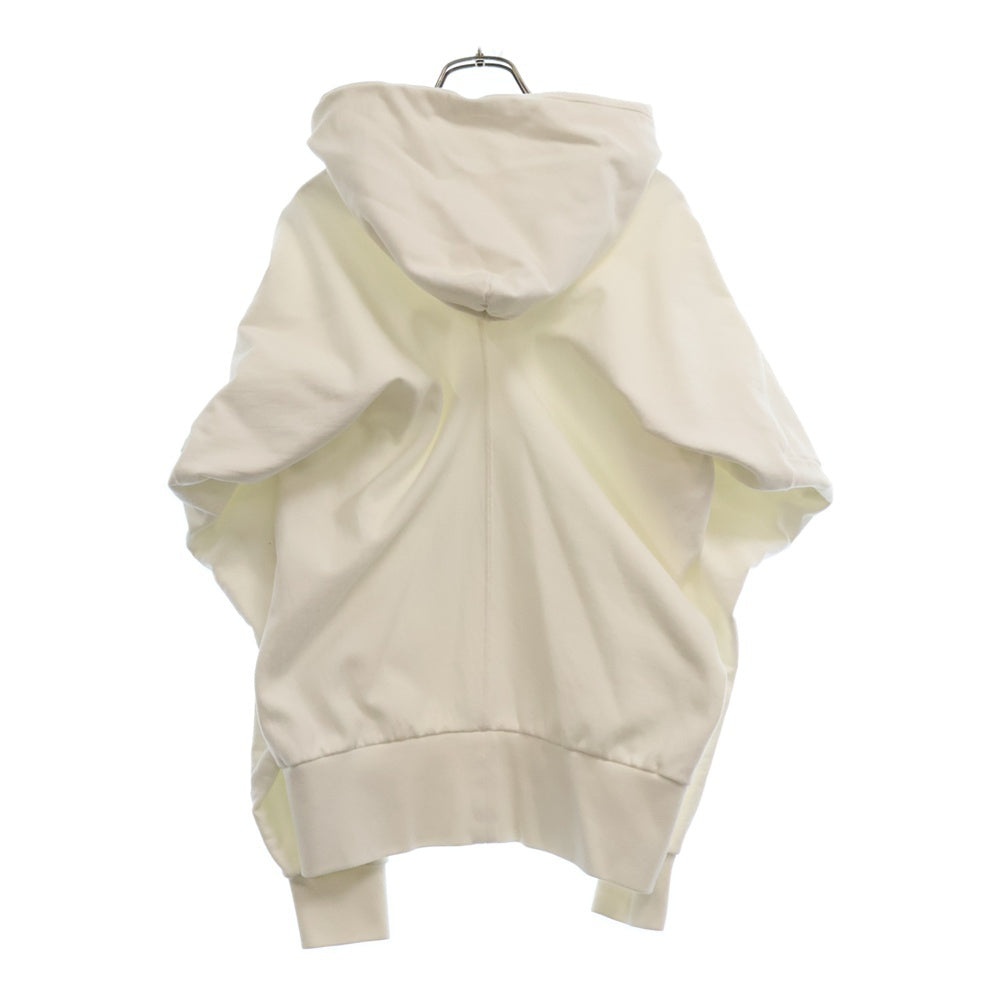 Maison Margiela(メゾンマルジェラ) 21SS Zip Up Hoodie S30HG0026 S25505 ギャザー変形 ジップアップパーカー フーディ ホワイト