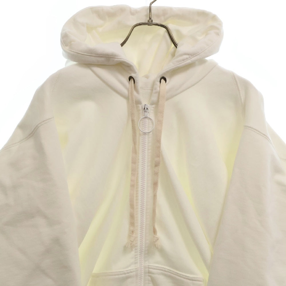 Maison Margiela(メゾンマルジェラ) 21SS Zip Up Hoodie S30HG0026 S25505 ギャザー変形 ジップアップパーカー フーディ ホワイト
