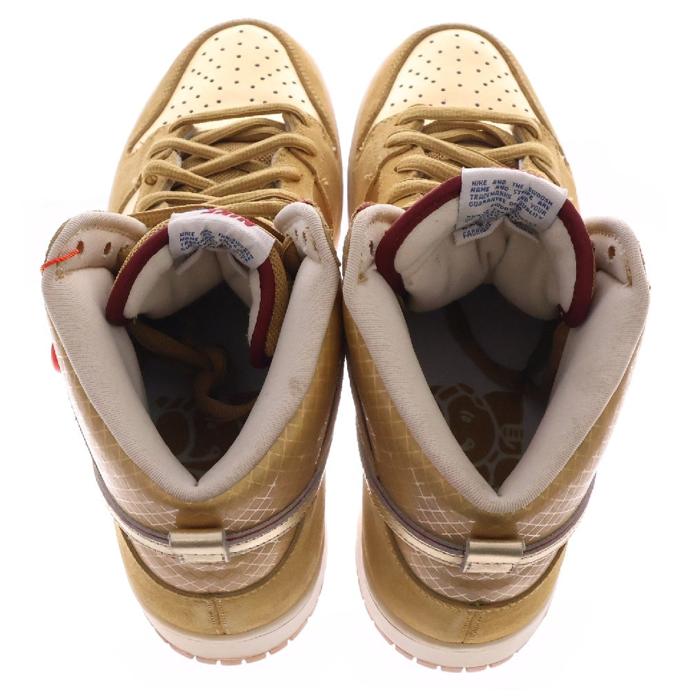 NIKE SB(ナイキエスビー) 【観賞用 2010年製】DUNK HIGH PREMIUM SB ERIC KOSTON 313171-702 ダンク エリックコストン ハイカットスニーカー US10.5/28.5cm ゴールド