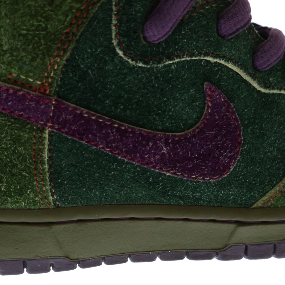 NIKE SB(ナイキエスビー) 【観賞用 2010年製】DUNK HIGH PREMIUM SB SKUNK 420 313171-300 ダンク スカンク ハイカットスニーカー US9.5/27.5cm グリーン