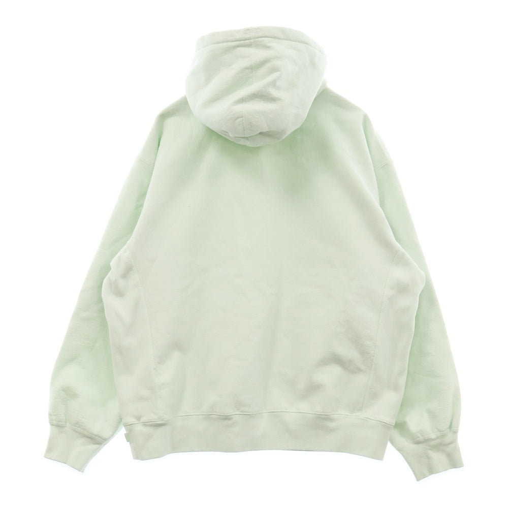 SUPREME(シュプリーム) 23AW Box Logo Hooded Sweatshirt ボックスロゴ刺繍スウェットプルオーバーパーカー ライトグリーン
