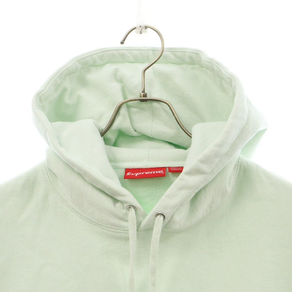 SUPREME(シュプリーム) 23AW Box Logo Hooded Sweatshirt ボックスロゴ刺繍スウェットプルオーバーパーカー ライトグリーン