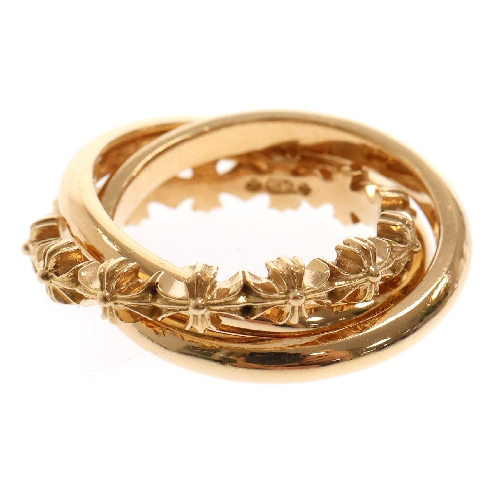 CHROME HEARTS(クロムハーツ) 22K TINY E CH PLUS BAND TRPL タイニーE CHプラス トリプルバンドリング ゴールド