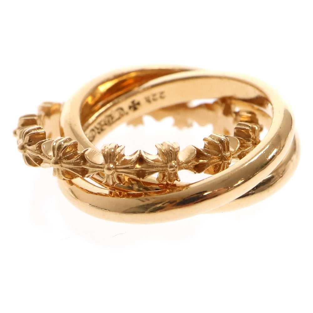 CHROME HEARTS(クロムハーツ) 22K TINY E CH PLUS BAND TRPL タイニーE CHプラス トリプルバンドリング ゴールド