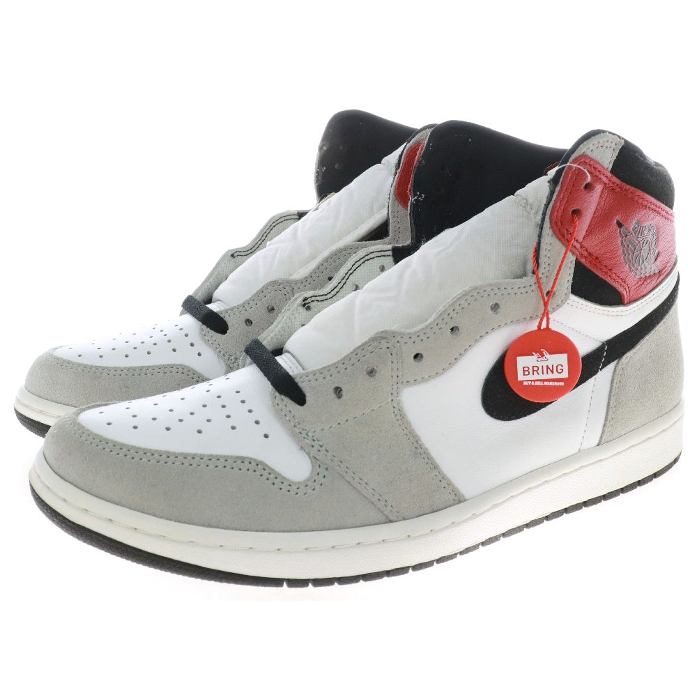 NIKE(ナイキ) AIR JORDAN1 RETRO HIGH OG LIGHT SMOKE GREY 555088-126 エアジョーダン1 スモークグレイ ハイカットスニーカー ホワイト/グレー US11.5/29.5cm
