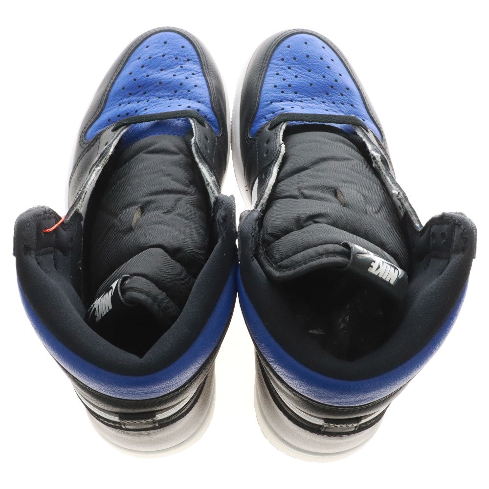 NIKE(ナイキ) AIR JORDAN1 RETRO HIGH OG ROYAL TOE 555088‐041 エアジョーダン ロイヤルトゥ ハイカットスニーカー ブルー/ブラック/ホワイト US9.5/27.5cm