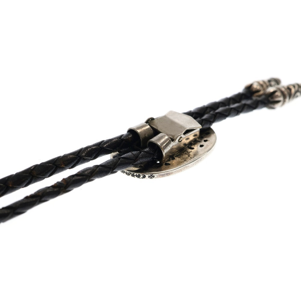 CHROME HEARTS(クロムハーツ) BOLOTIE OVALTINY タイニークラシックオーバルクロス ループタイ シルバー/ブラック BCA209