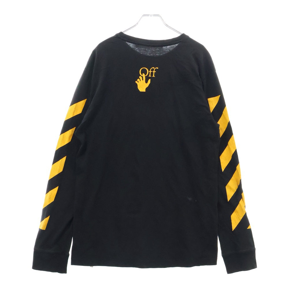 OFF-WHITE(オフホワイト) 21AW CARAVAGGIO PAINTING L/S TEE カラヴァッジオ ペインティング 長袖Tシャツ カットソー ブラック