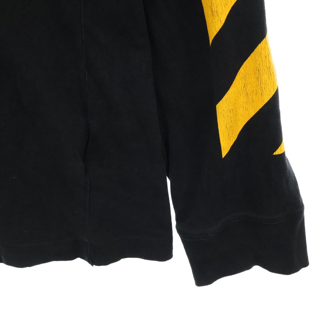 OFF-WHITE(オフホワイト) 21AW CARAVAGGIO PAINTING L/S TEE カラヴァッジオ ペインティング 長袖Tシャツ カットソー ブラック
