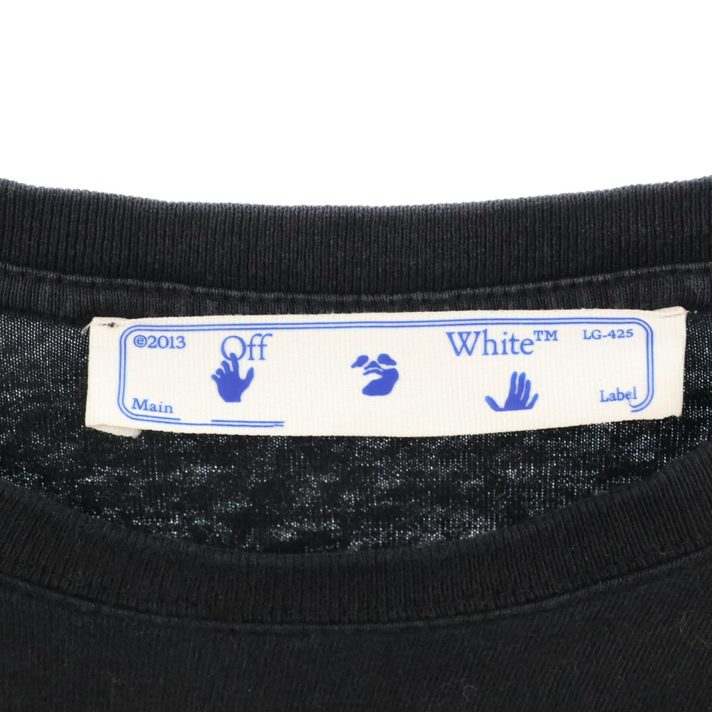 OFF-WHITE(オフホワイト) 21AW CARAVAGGIO PAINTING L/S TEE カラヴァッジオ ペインティング 長袖Tシャツ カットソー ブラック