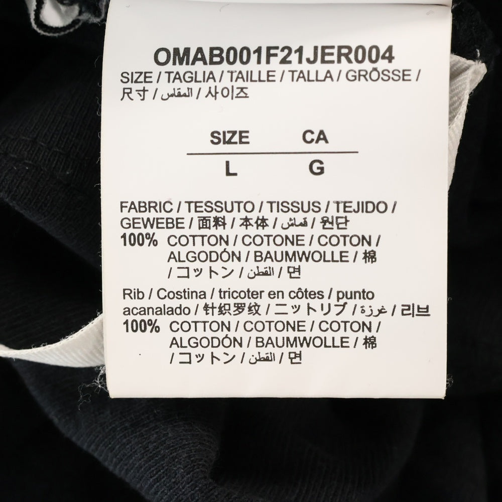 OFF-WHITE(オフホワイト) 21AW CARAVAGGIO PAINTING L/S TEE カラヴァッジオ ペインティング 長袖Tシャツ カットソー ブラック