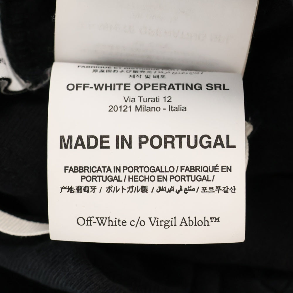 OFF-WHITE(オフホワイト) 21AW CARAVAGGIO PAINTING L/S TEE カラヴァッジオ ペインティング 長袖Tシャツ カットソー ブラック