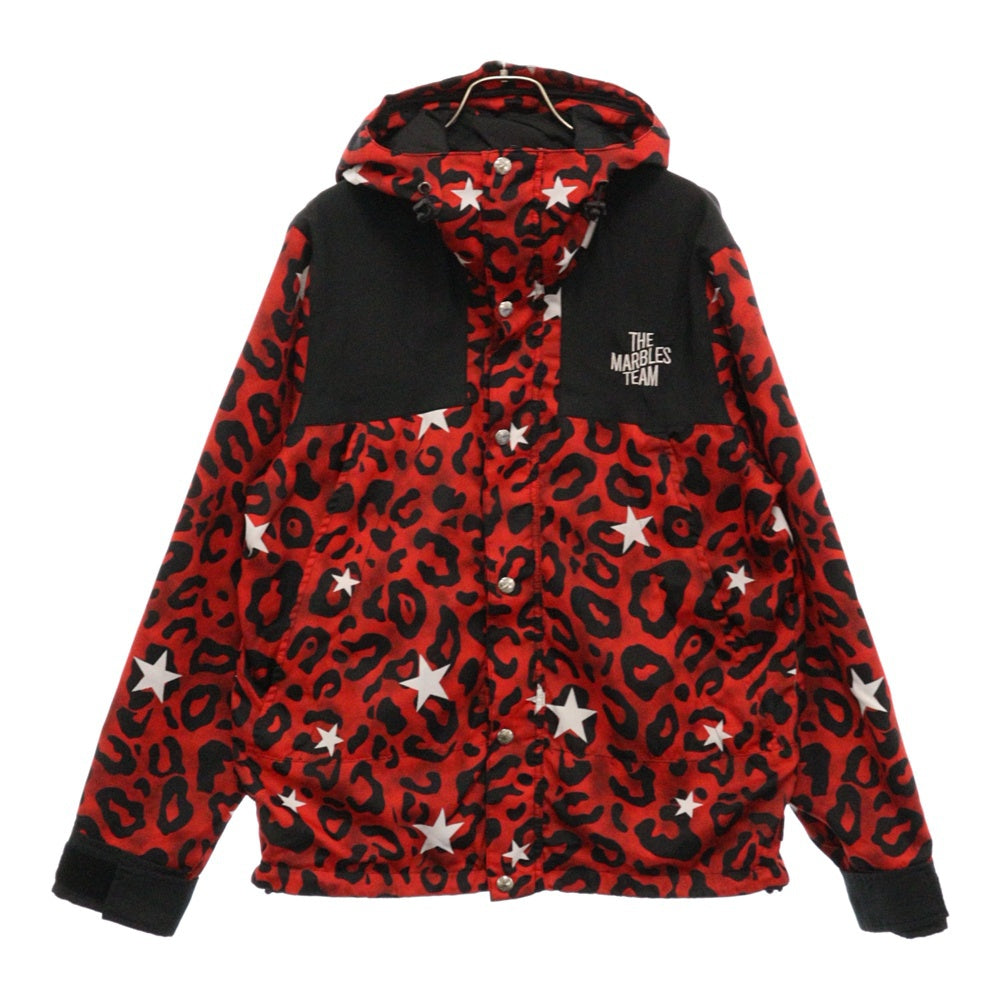 Marbles(マーブルズ) 18AW STAR LEOPARD MOUNTAIN JKT スターレオパード マウンテンパーカージャケット レッド MJK-A1805