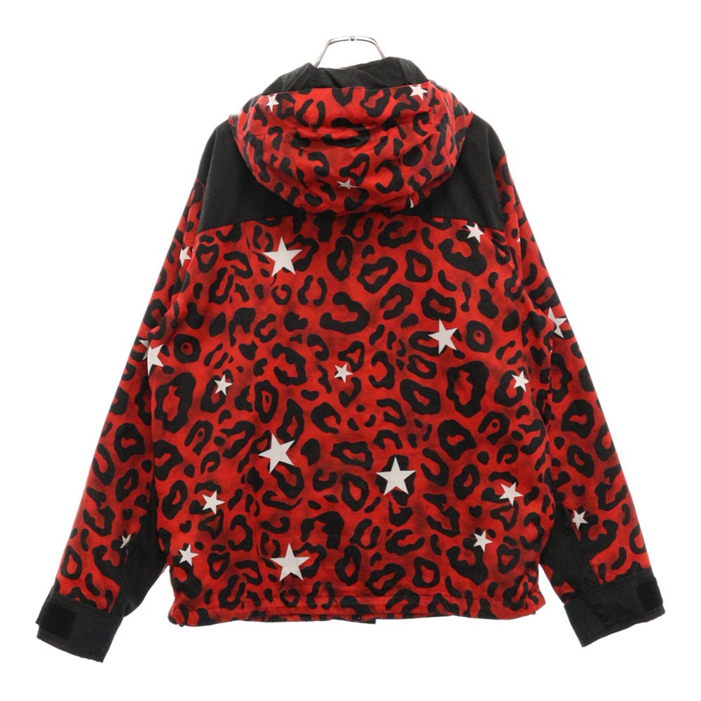 Marbles(マーブルズ) 18AW STAR LEOPARD MOUNTAIN JKT スターレオパード マウンテンパーカージャケット レッド MJK-A1805