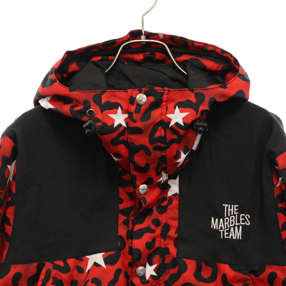 Marbles(マーブルズ) 18AW STAR LEOPARD MOUNTAIN JKT スターレオパード マウンテンパーカージャケット レッド MJK-A1805