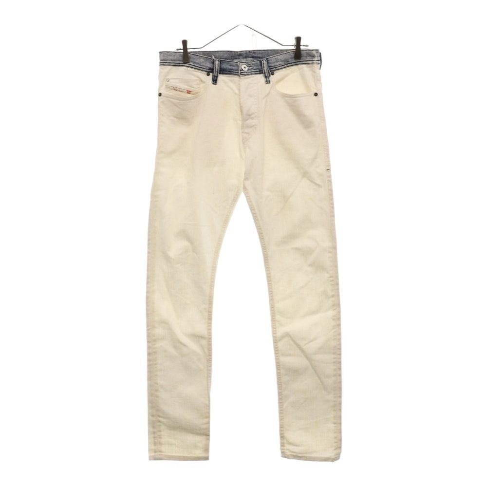 DIESEL(ディーゼル) TEPPHAR デニムパンツ ジーンズ ボタンフライ スリム ストレッチ ホワイト
