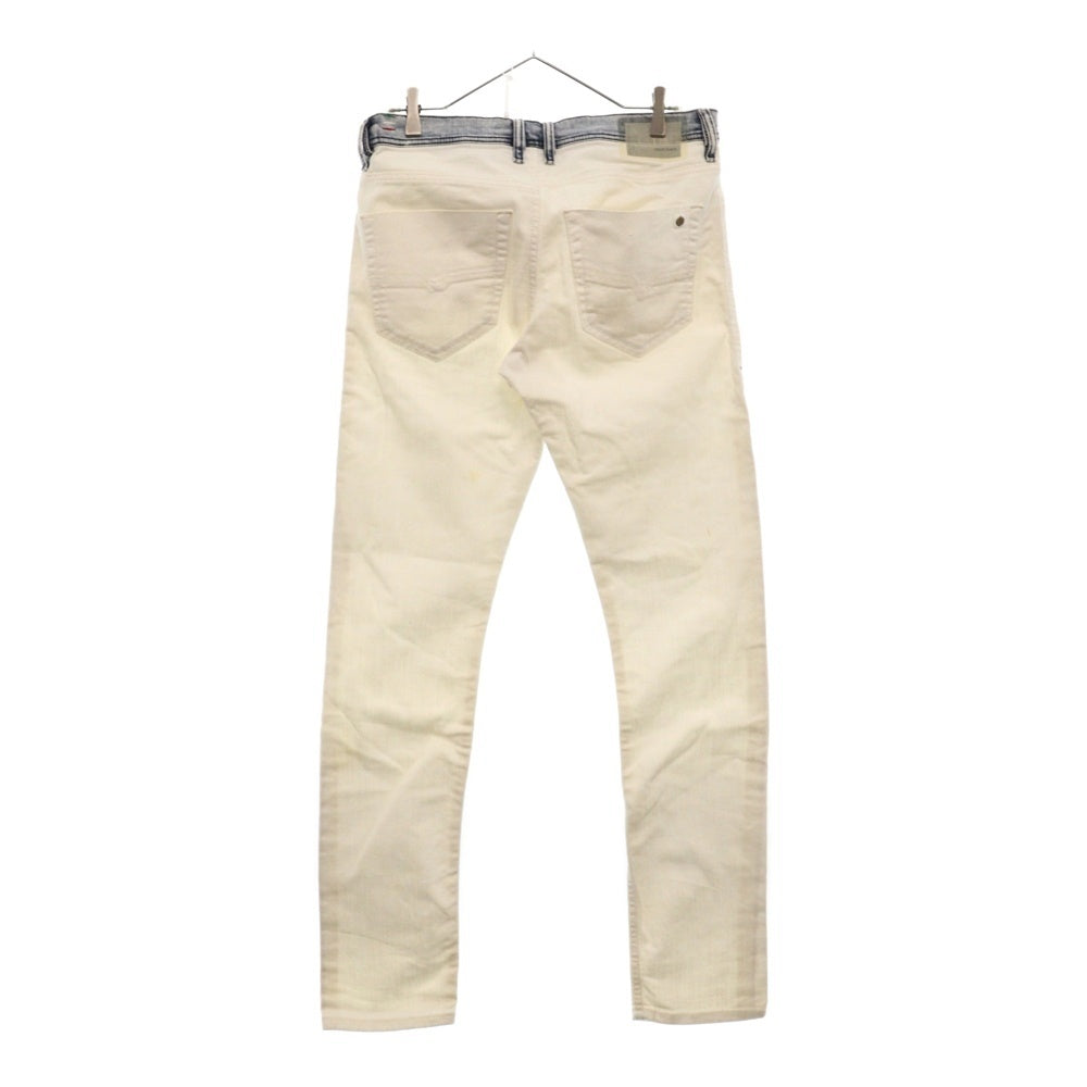 DIESEL(ディーゼル) TEPPHAR デニムパンツ ジーンズ ボタンフライ スリム ストレッチ ホワイト
