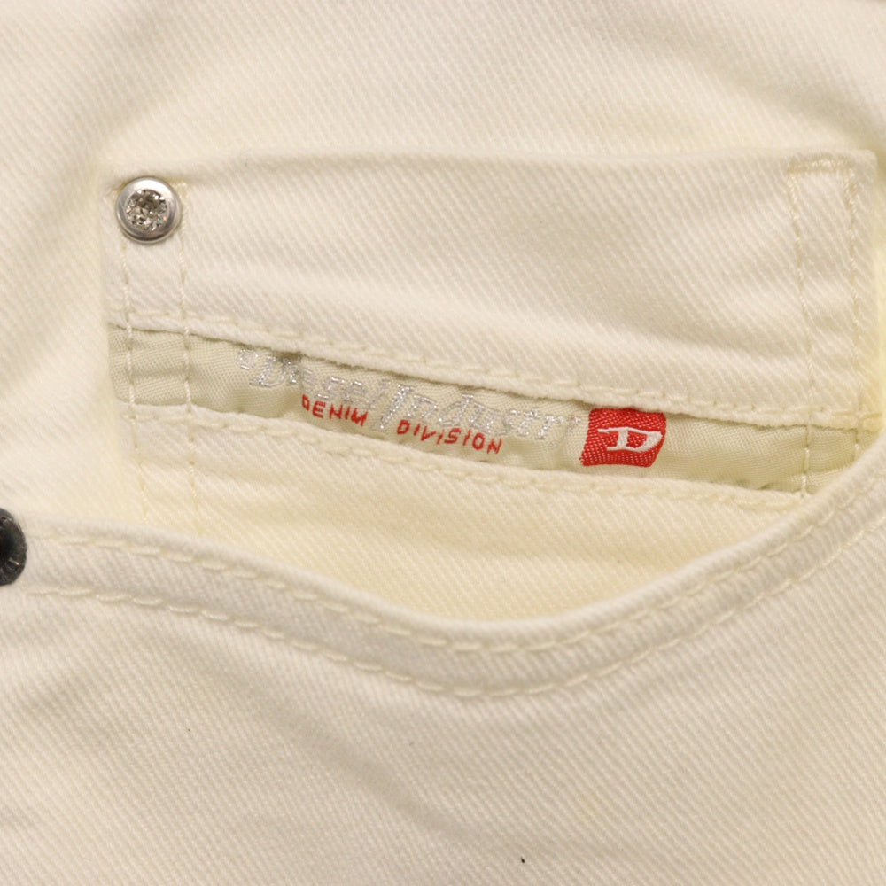 DIESEL(ディーゼル) TEPPHAR デニムパンツ ジーンズ ボタンフライ スリム ストレッチ ホワイト