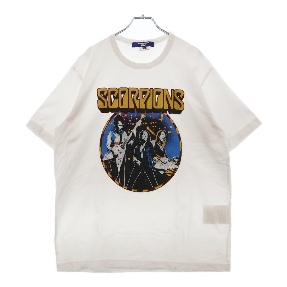 JUNYA WATANABE COMME des GARCONS(ジュンヤワタナベ コムデギャルソン) 24SS SCORPIONS スコーピオンズ 半袖Tシャツ カットソー ホワイト WM-T018
