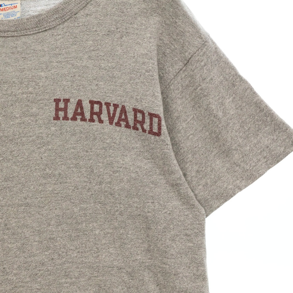 CHAMPION(チャンピオン) 80s トリコタグ HARVARD コットン半袖Tシャツ グレー