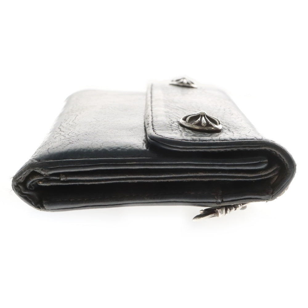 CHROME HEARTS(クロムハーツ) WAVE ウェーブ レザーウォレット 財布 ブラック BCA374
