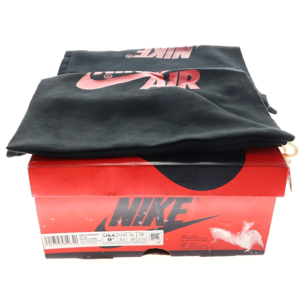 NIKE(ナイキ) AIR JORDAN 1 HIGH 85 VARSITY RED エアジョーダン 1 ハイ 85 バーシティレッド ハイカットスニーカー ブラック/レッド BQ4422-600 US9.5/27.5cm