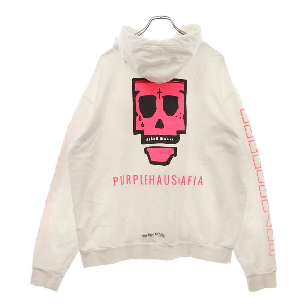 CHROME HEARTS(クロムハーツ) PURPLEHAUSMAFIA パープルハウス モンクパンク プルオーバーパーカー ホワイト