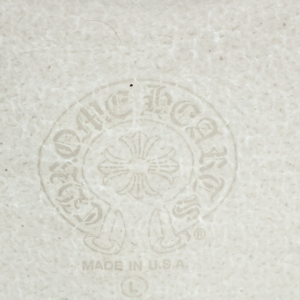 CHROME HEARTS(クロムハーツ) WWW.CHROMEHEARTS.COM HOODIE オンライン限定ホースシューバックプリントプルオーバーパーカー ホワイト/ピンク