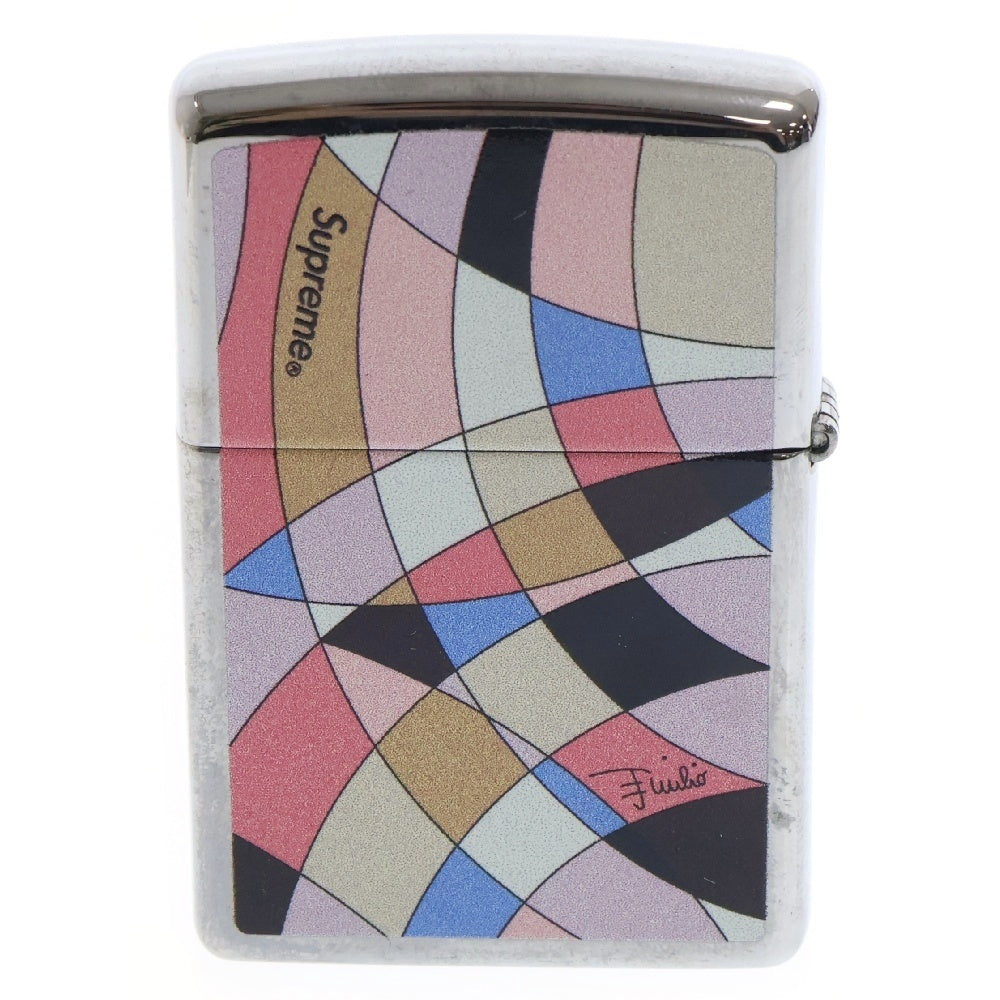 SUPREME(シュプリーム) 21SS x Emilio Pucci Zippo Dusty Pink エミリオプッチ ジッポ ライター マルチカラー