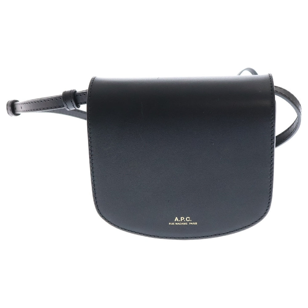 A.P.C(アーペーセー) MINI DINA レザーミニポーチ ショルダーバッグ ブラック