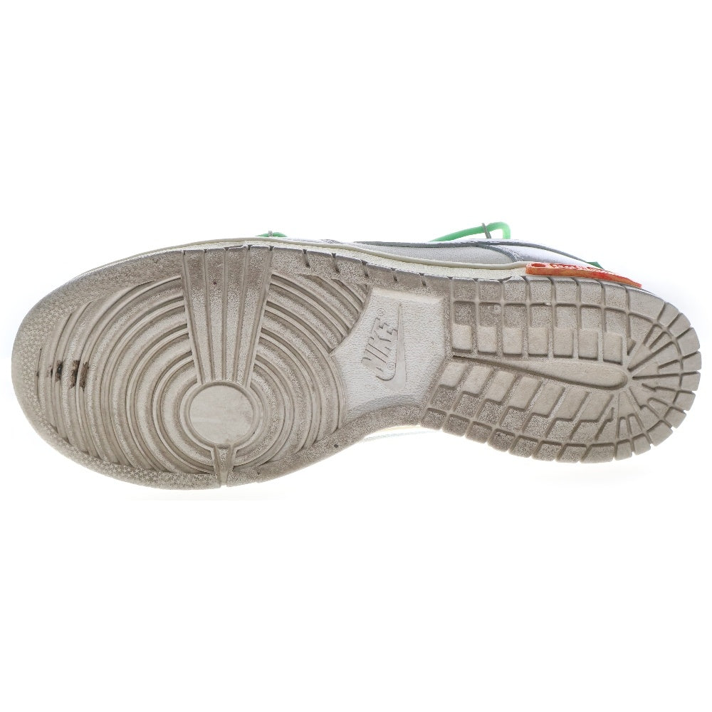 NIKE(ナイキ) ×OFF-WHITE DUNK LOW Lot.26 DM1602-116 オフホワイト ダンク ローカットスニーカー グレー US9/27cm