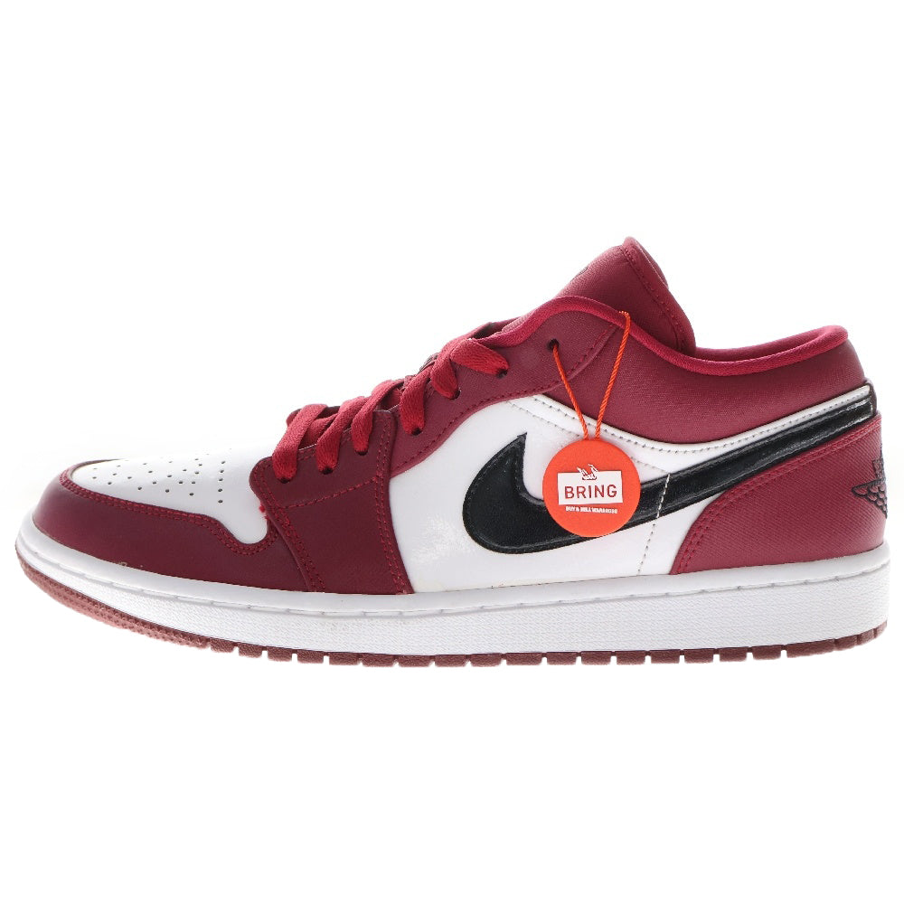 NIKE(ナイキ) AIR JORDAN1 LOW NOBLE RED 553558 604 エアジョーダン1ロー ノーブルレッド ローカットスニーカー レッド US10.5/28.5cm