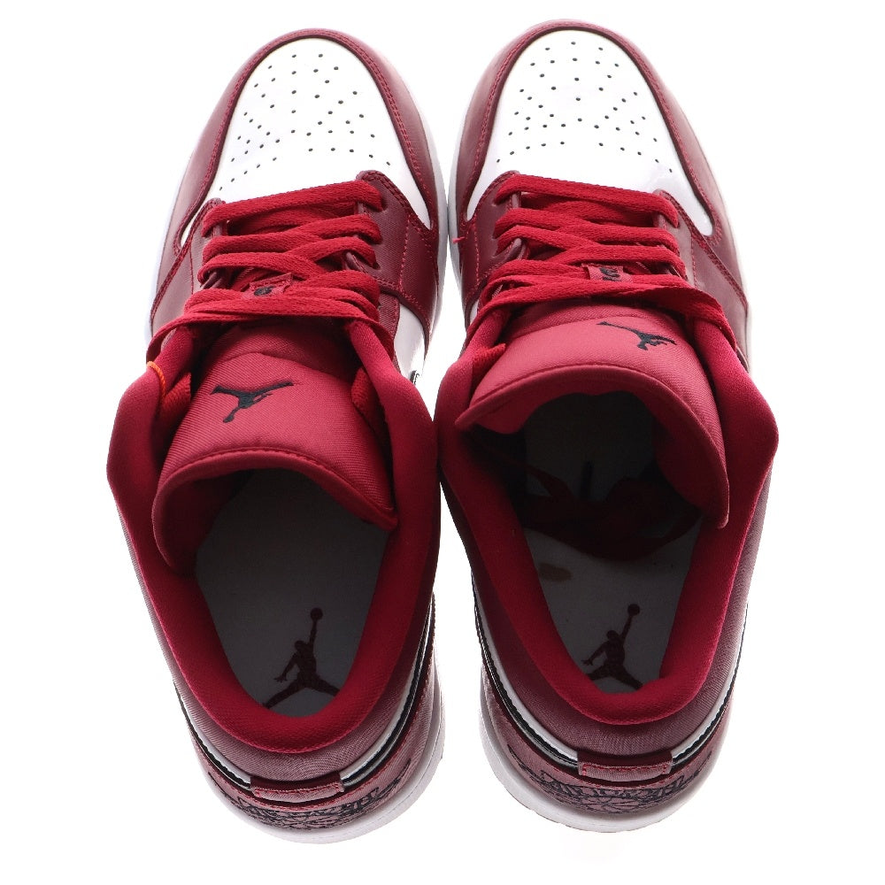 NIKE(ナイキ) AIR JORDAN1 LOW NOBLE RED 553558 604 エアジョーダン1ロー ノーブルレッド ローカットスニーカー レッド US10.5/28.5cm