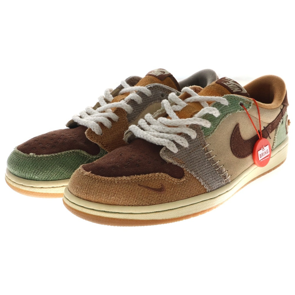 NIKE(ナイキ) ×Zion Williamson AIR JORDAN 1LOW OG DZ7292 200 ザイオンウイリアムズ エアジョーダン1ロー ローカットスニーカー ベージュ US8/26cm