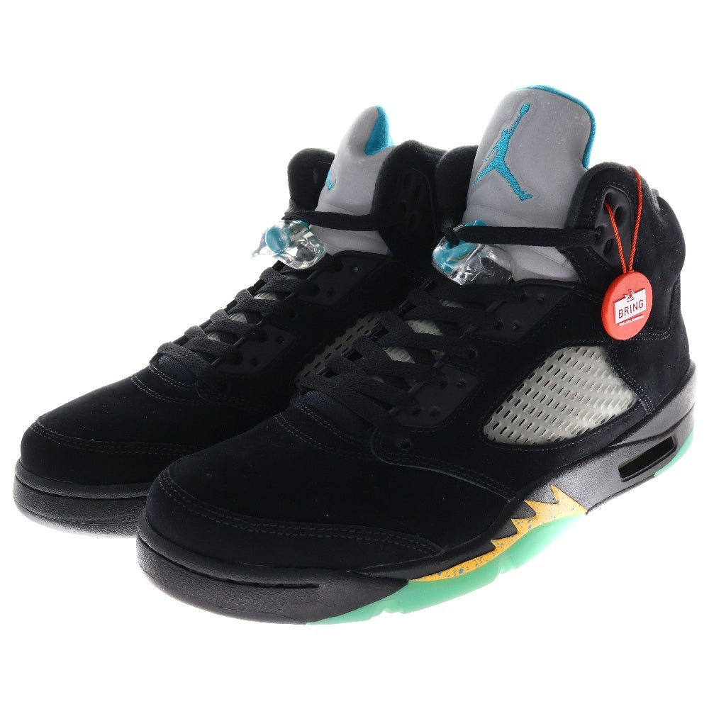 NIKE(ナイキ) Air Jordan 5 Aqua DD0587 047 エアジョーダン5アクア ミッドカットスニーカー ブラック US9.5/27.5cm