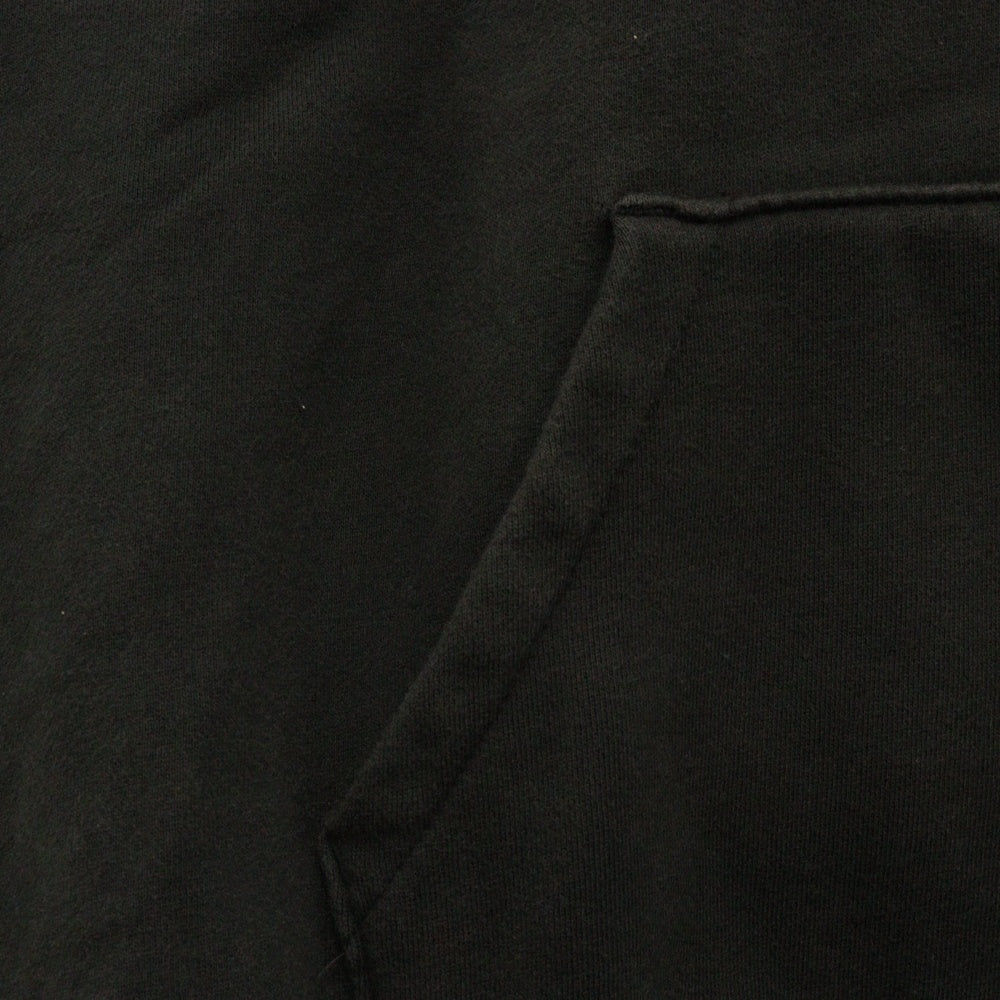 FEAR OF GOD ESSENTIALS(フィアオブゴッド エッセンシャルズ) フロントラバーロゴ プルオーバーフーディー パーカー ブラック