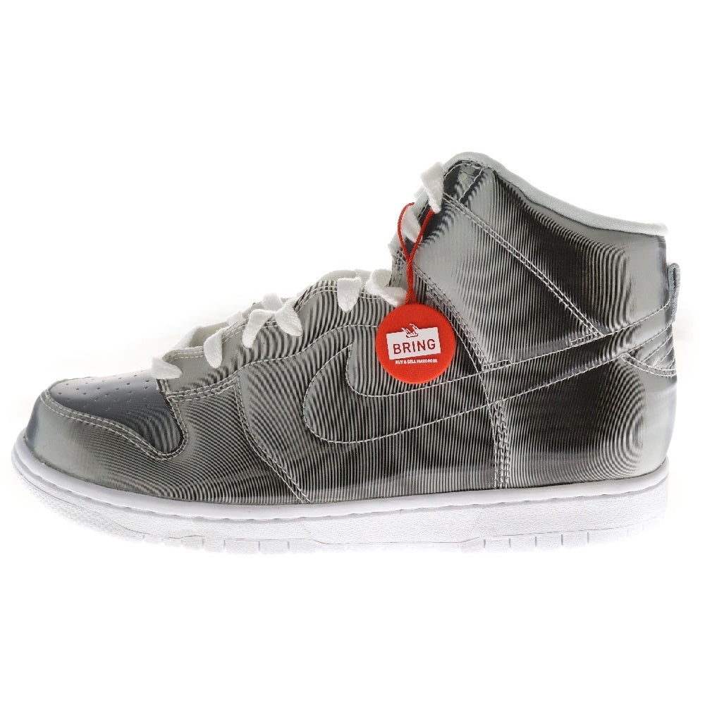 NIKE(ナイキ) ×CLOT DUNK HIGH SILVER FLIX クロット ダンク シルバーフラックス ハイカットスニーカー シルバー US8.5/26.5cm DH4444-900