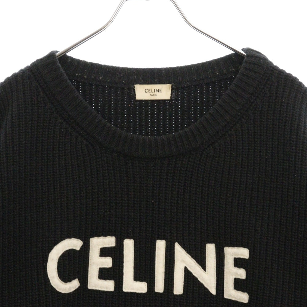 CELINE(セリーヌ) フロントロゴ オーバーサイズニット ブラック 2A19R423P