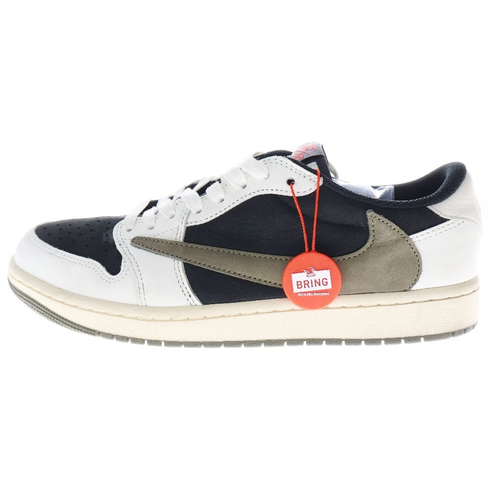 NIKE(ナイキ) ×TRAVIS SCOTT WMNS AIR JORDAN 1 LOW OG Medium Olive DZ4137-106 トラヴィススコット ウィメンズ エアジョーダン1 ローカットスニーカー US10.5/27.5cm